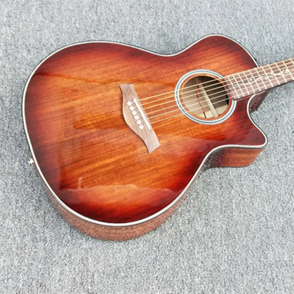 Good Quality Chaylor 41 inch Cutaway K24ce Solid KOA wood acoustic electric guitar, Free shipping
Good Quality Chaylor 41 inch Cutaway K24ce Solid KOA wood acoustic electric guitar, Free shipping