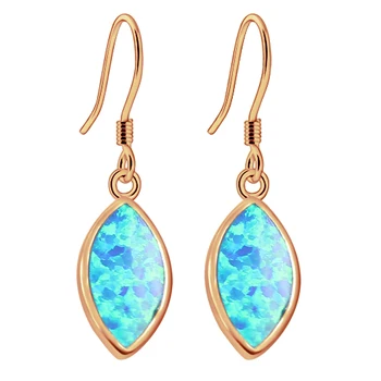 Rose Gold Beautiful Lady Girls Earring Blue Australian Opal Solid Drop Earrings 1 3/8 inch ESCZ2357A
Rose Gold Beautiful Lady Girls Earring Blue Australian Opal Solid Drop Earrings 1 3/8 inch ESCZ2357A