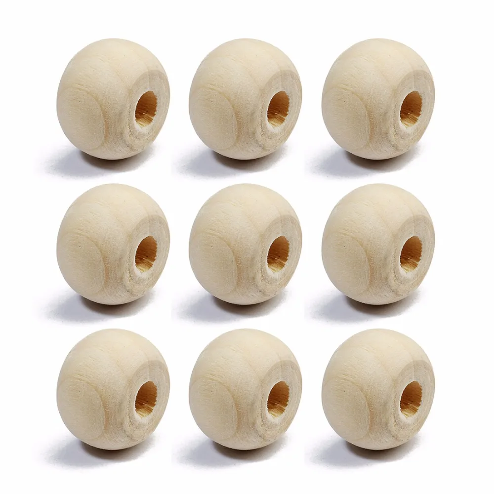 LOULEUR 50pcs/lot 14x9mm Round Natural Wood Ball Beads Wheel Wooden Spacer Beads for Necklaces Bracelets Jewelry Making Supplies
LOULEUR 50pcs/lot 14x9mm Round Natural Wood Ball Beads Wheel Wooden Spacer Beads for Necklaces Bracelets Jewelry Making Supplies