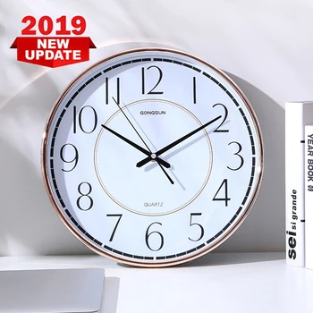 Large Scale Anti-fog Quiet Living Room Office Clock Atmosphere Home Bedroom Round Wall Clock
Large Scale Anti-fog Quiet Living Room Office Clock Atmosphere Home Bedroom Round Wall Clock
