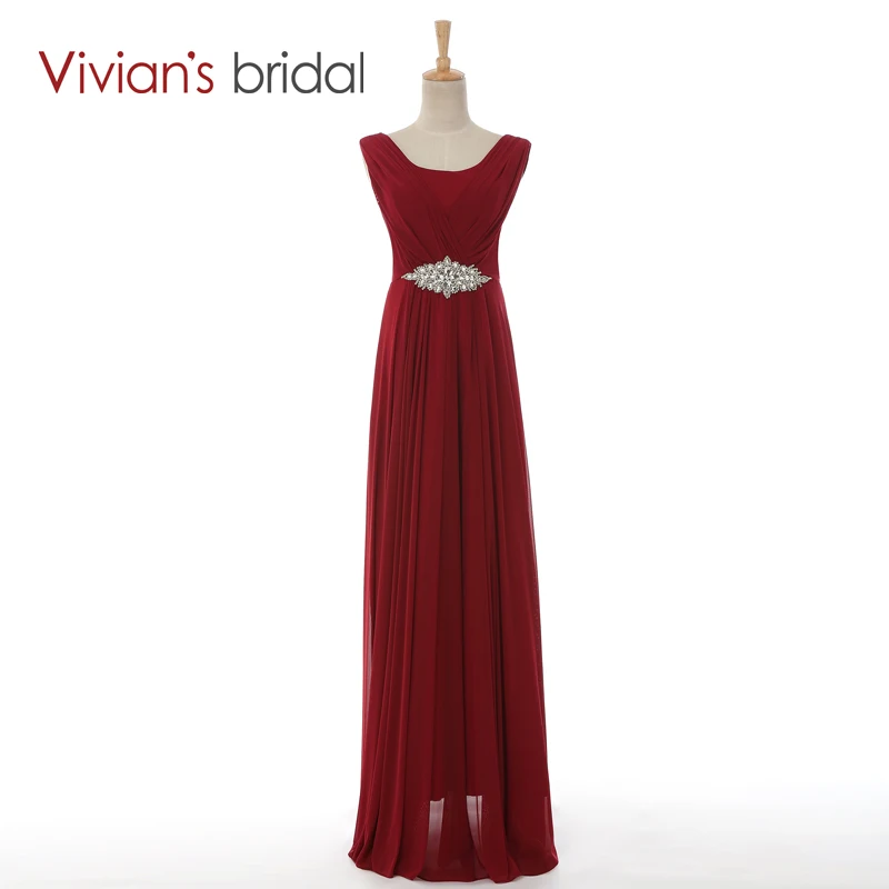 Vivian's Bridal Elegant A-Line Long Floor Length Evening Dresses Crystals Floor Length Chiffon vestido de festa Cheap Price 029
Vivian's Bridal Elegant A-Line Long Floor Length Evening Dresses Crystals Floor Length Chiffon vestido de festa Cheap Price 029
