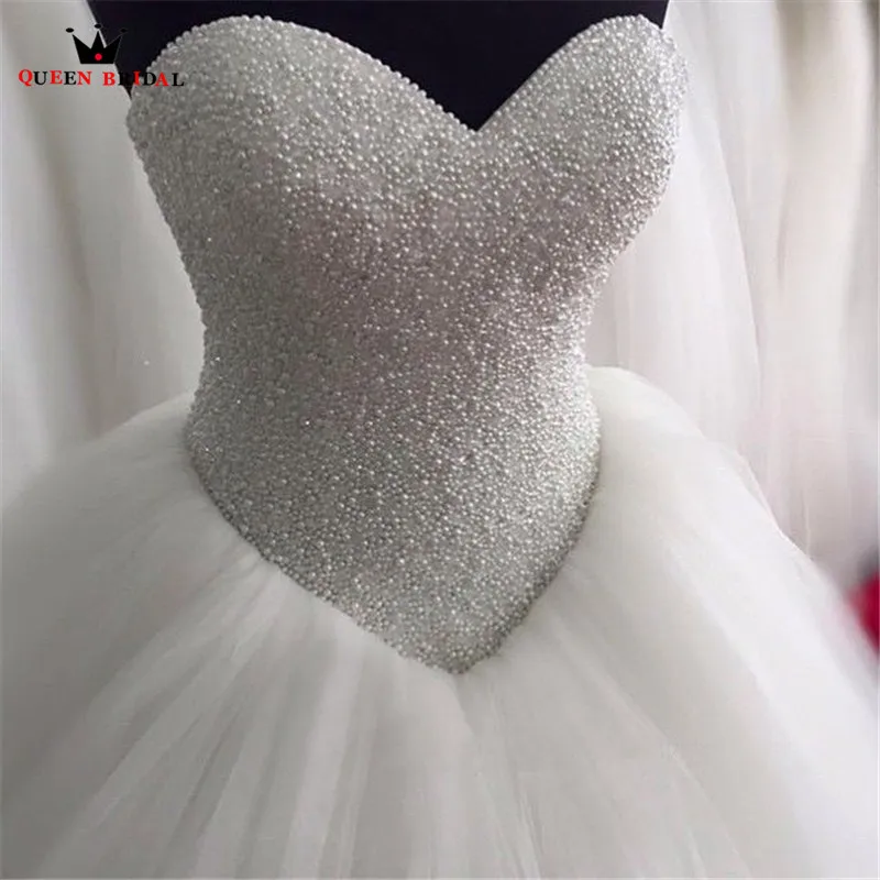 Custom Szie Ball Gown Sweetheart Beaded Pearls Tulle Fluffy Romantic Long Wedding Dresses Wedding Gown Vestidos De Novia WS60M
Custom Szie Ball Gown Sweetheart Beaded Pearls Tulle Fluffy Romantic Long Wedding Dresses Wedding Gown Vestidos De Novia WS60M