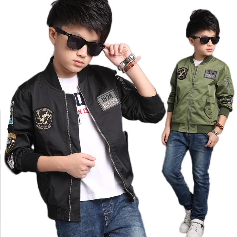 2017 Spring Autumn Jackets for Boy Coat Bomber Jacket Army Green Boy's Windbreaker Winter Jacket Kids Children Jacket Coats
2017 Spring Autumn Jackets for Boy Coat Bomber Jacket Army Green Boy's Windbreaker Winter Jacket Kids Children Jacket Coats