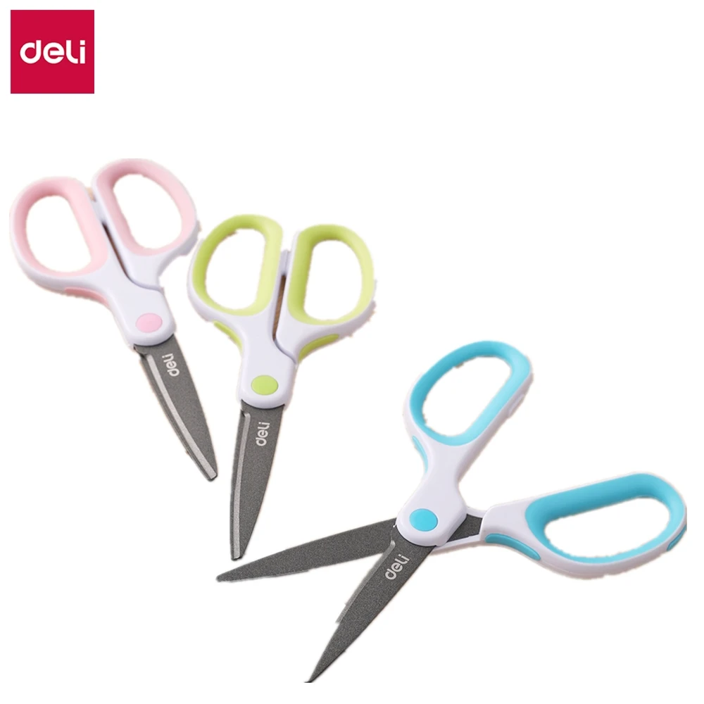 Deli Soft-touch Teflon Effortless Scissors 175mm sharp office home use Coated Office Scissors E6054
Deli Soft-touch Teflon Effortless Scissors 175mm sharp office home use Coated Office Scissors E6054