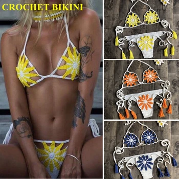 CROCHET BIKINI The new listing Sexy Hand Hook Bikini Weave Sandy Beach Fission Swimming Woman Suit Cotton Floral At a loss
CROCHET BIKINI The new listing Sexy Hand Hook Bikini Weave Sandy Beach Fission Swimming Woman Suit Cotton Floral At a loss