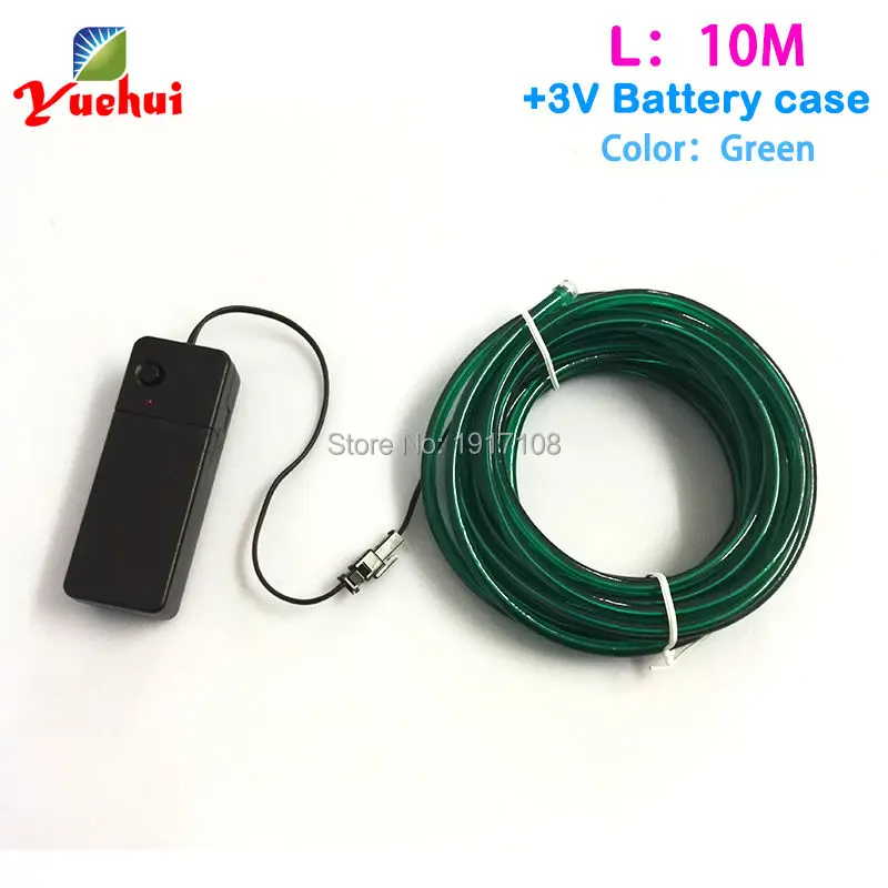 10 Meter EL Wire Luminous 5.0mm Colorful Glowing Electroluminescent Neon Tube light By DC-3V Controller For Party Decor
10 Meter EL Wire Luminous 5.0mm Colorful Glowing Electroluminescent Neon Tube light By DC-3V Controller For Party Decor