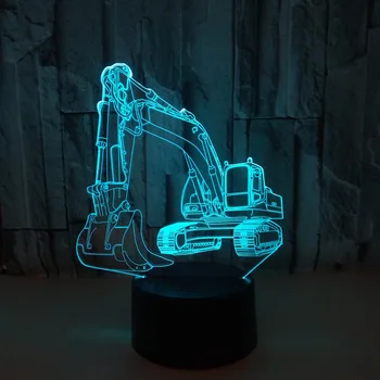 New Excavator 3d Lamp 7 Color RemoteTouch Control 3d Led Desk Lamp Creative 3d Small Table Lamps For Living Room
New Excavator 3d Lamp 7 Color RemoteTouch Control 3d Led Desk Lamp Creative 3d Small Table Lamps For Living Room