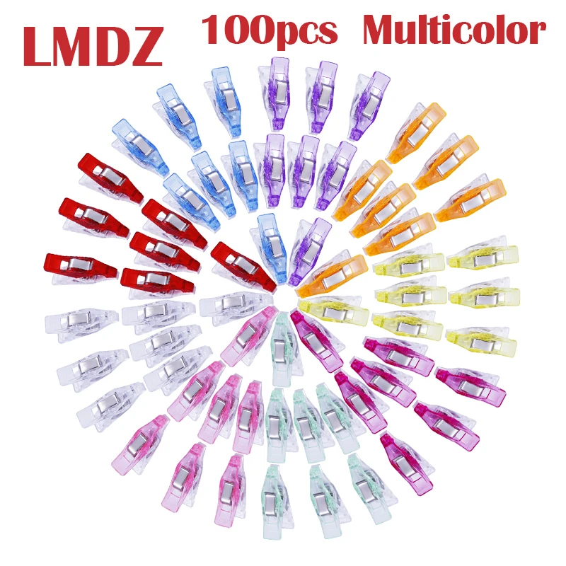 LMDZ 100 Pcs Mini Multipurpose Sewing Clips Quiting Clips Assorted Colors for Sewing Craft Clamps Crafting Blinder Clips
LMDZ 100 Pcs Mini Multipurpose Sewing Clips Quiting Clips Assorted Colors for Sewing Craft Clamps Crafting Blinder Clips