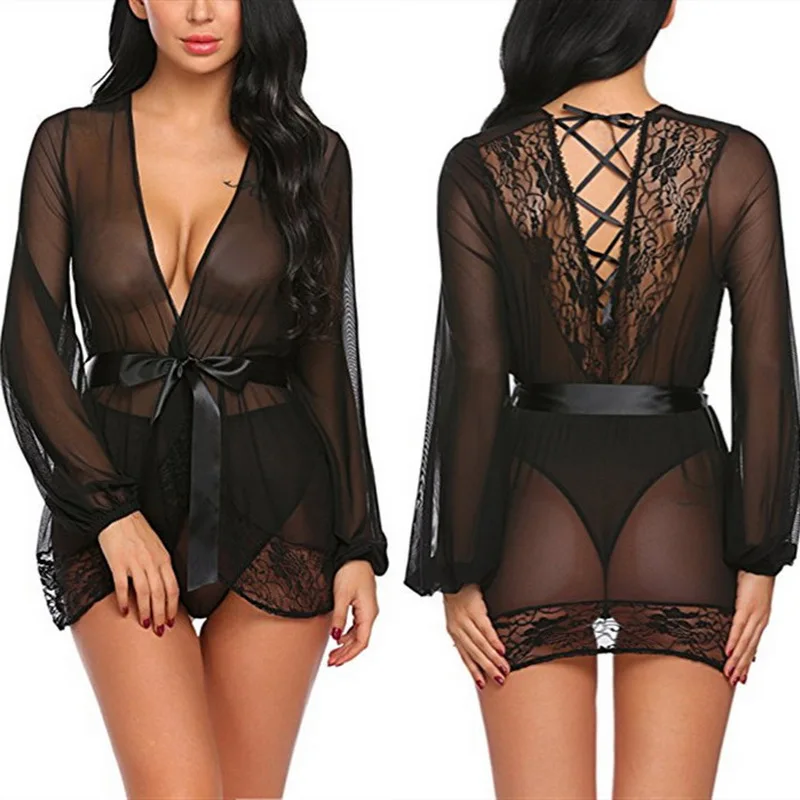 Women Sexy Pajamas Lingerie Tempting Sleepwear Babydoll Erotic Lace Plus Size Costume Transparent Hollow-out Chemise Underwear
Women Sexy Pajamas Lingerie Tempting Sleepwear Babydoll Erotic Lace Plus Size Costume Transparent Hollow-out Chemise Underwear