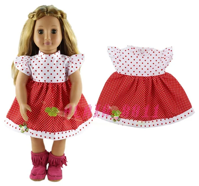 Doll Clothes Christmas gift For 18 inch American Doll & 43 Cm Born Doll cute Clothes dress Fits 18" American dolls b543
Doll Clothes Christmas gift For 18 inch American Doll & 43 Cm Born Doll cute Clothes dress Fits 18" American dolls b543