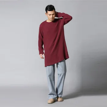 Hisenky Men's Shirt 2018 Spring Autumn Simple O-neck Solid Color Long Shirts Casual Long Sleeve Side Split Bottom Shirt Men Tops
Hisenky Men's Shirt 2018 Spring Autumn Simple O-neck Solid Color Long Shirts Casual Long Sleeve Side Split Bottom Shirt Men Tops
