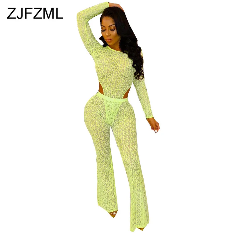 Sheer Mesh Letter Print Two Piece Set Women O Neck Long Sleeve One Piece Bosysuit+Bodycon Pant Sexy See Through Club Tracksuit
Sheer Mesh Letter Print Two Piece Set Women O Neck Long Sleeve One Piece Bosysuit+Bodycon Pant Sexy See Through Club Tracksuit