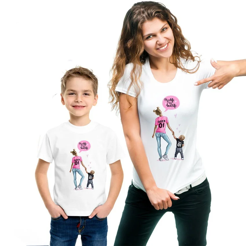 Mom's Printing Casual Mom Baby Girl Family Matching T-Shirt Outfit Mom And Son Matching Clothes
Mom's Printing Casual Mom Baby Girl Family Matching T-Shirt Outfit Mom And Son Matching Clothes