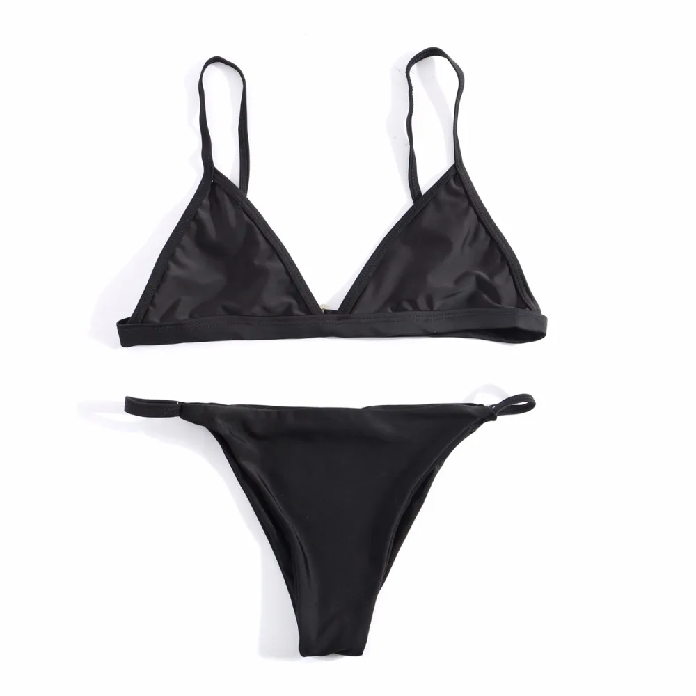 New Arrival 5 Colors Sexy Women Swimsuit Micro Bikini Set Solid Color Bathing Suits Push Up With Halter Strap Swimwear Beachwear
New Arrival 5 Colors Sexy Women Swimsuit Micro Bikini Set Solid Color Bathing Suits Push Up With Halter Strap Swimwear Beachwear
