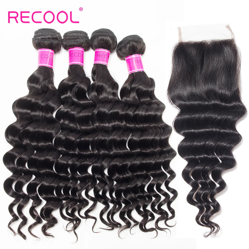 Recool Loose Deep 4 Bundles Human Hair Bundles And Closure Remy Brazilian Hair Weave Bundles With Lace Closure
Recool Loose Deep 4 Bundles Human Hair Bundles And Closure Remy Brazilian Hair Weave Bundles With Lace Closure