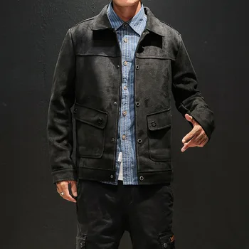 Oversize M-5XL New Brand Men Fashion Suede Fur Jacket Casual Streetwear Men Clothing Harajuku Soft Men's Large Pocket Jackets
Oversize M-5XL New Brand Men Fashion Suede Fur Jacket Casual Streetwear Men Clothing Harajuku Soft Men's Large Pocket Jackets