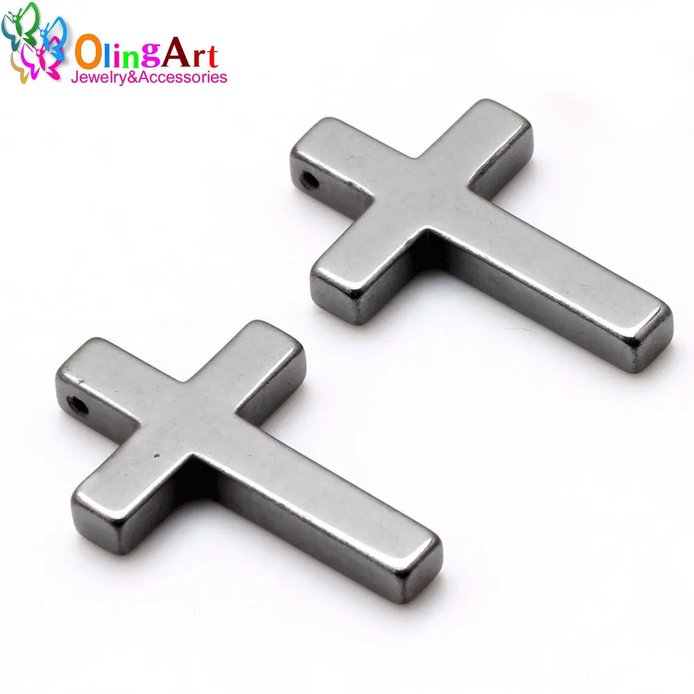 OlingArt 35*23MM 3pcs/lot Natural Stone Black Hematite Beads Cross pendant DIY necklace Bracelet jewelry making New
OlingArt 35*23MM 3pcs/lot Natural Stone Black Hematite Beads Cross pendant DIY necklace Bracelet jewelry making New