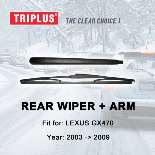 Rear Wiper Arm with Blade for LEXUS GX 470 GX470 (2003-2009) 1pc 16" 400mm, GX Rear Wiper Arm & Rear Wiper Blades
Rear Wiper Arm with Blade for LEXUS GX 470 GX470 (2003-2009) 1pc 16" 400mm, GX Rear Wiper Arm & Rear Wiper Blades
