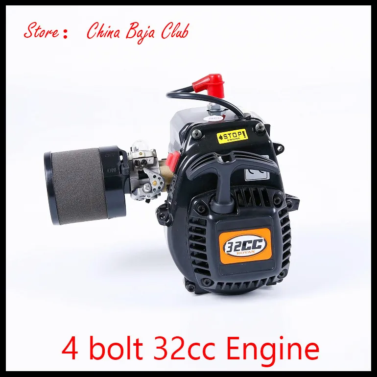 4 bolt 32cc Engine and Walbro 813 NGK Spark plug Metal Clutch Fits HPI Baja 5B,LOSI 5iveT, Redcat, FG
4 bolt 32cc Engine and Walbro 813 NGK Spark plug Metal Clutch Fits HPI Baja 5B,LOSI 5iveT, Redcat, FG