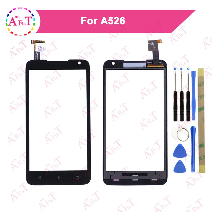 4 5 "для Lenovo A526 526 сенсорный экран дигитайзер Датчик внешняя стеклянная линза