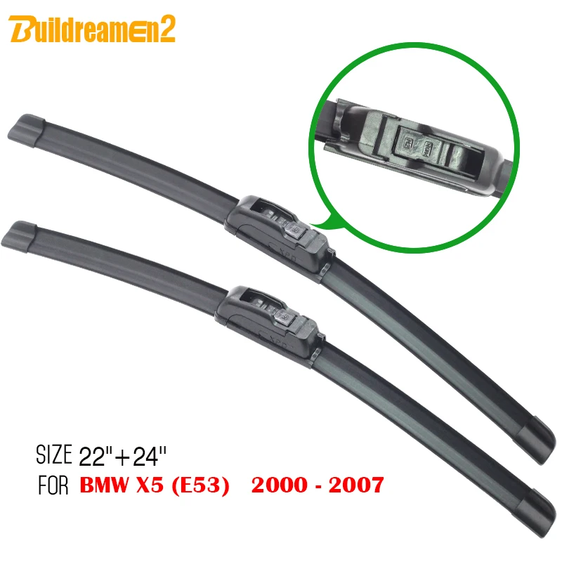 buildreamen2 Car Soft Rubber All Weather Window Bracketless Windscreen Wiper Blades Frameless 1Pair For BMW X5 E53 2000-2007
buildreamen2 Car Soft Rubber All Weather Window Bracketless Windscreen Wiper Blades Frameless 1Pair For BMW X5 E53 2000-2007