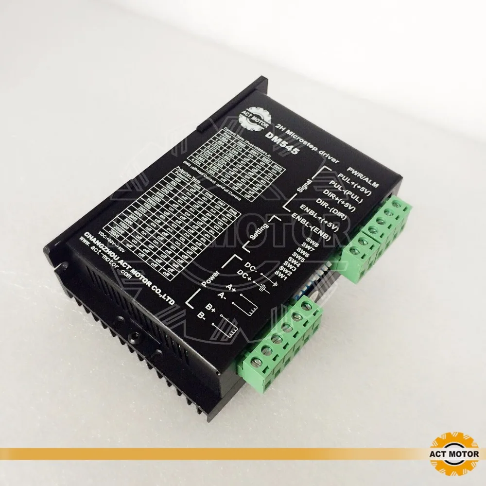 free to EU DM545 nema23 or nema34 stepper motor driver 128micsteps,4.5A 20-50VDC CE
free to EU DM545 nema23 or nema34 stepper motor driver 128micsteps,4.5A 20-50VDC CE