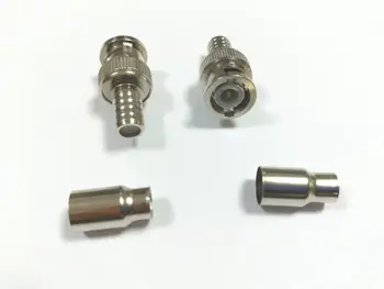100pcs (Two-piece )Coax Coaxial BNC Crimp On Male Connector RG59 for Ends CCTV
100pcs (Two-piece )Coax Coaxial BNC Crimp On Male Connector RG59 for Ends CCTV