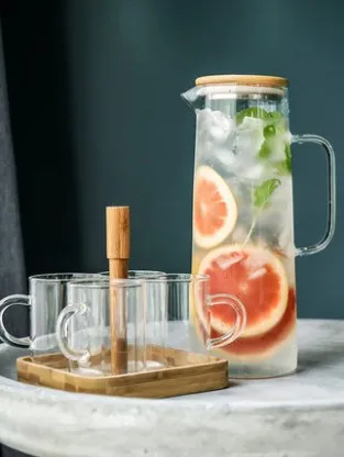 Cold water bottle home water glass pot lemon juice pot cold water bottle cold water water set tie pot
Cold water bottle home water glass pot lemon juice pot cold water bottle cold water water set tie pot