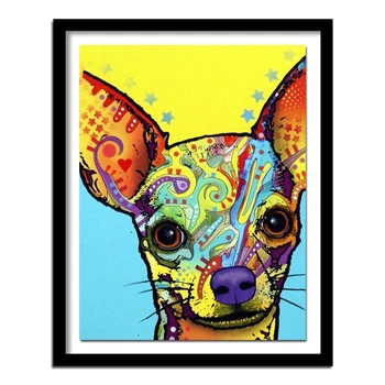 Full square drill 5D DIY Diamond Embroidery Colorful Chihuahua Diamond Painting Cross Stitch Rhinestone decoration
Full square drill 5D DIY Diamond Embroidery Colorful Chihuahua Diamond Painting Cross Stitch Rhinestone decoration
