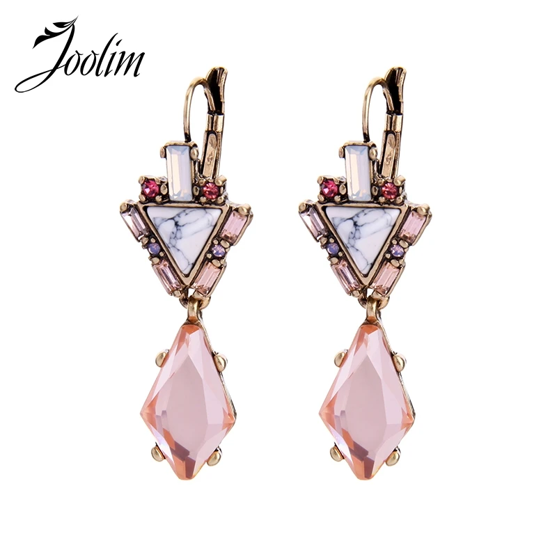 11.11 Sale JOOLIM Jewelry Wholesale/ Triangle White Marble Pink Crystal Teardrop Shape Earring Fashion Jewelry Evening Earring
11.11 Sale JOOLIM Jewelry Wholesale/ Triangle White Marble Pink Crystal Teardrop Shape Earring Fashion Jewelry Evening Earring