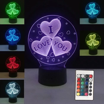 3D Led Lights Decoration Holiday Decor Home Wedding Decorative Lights RGB USB Light Touch Button Table Lamp For Valentine's Day
3D Led Lights Decoration Holiday Decor Home Wedding Decorative Lights RGB USB Light Touch Button Table Lamp For Valentine's Day