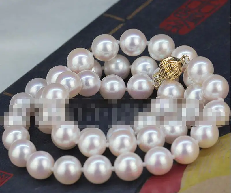 Jew3118 AAAAA18" 9mm natural white perfect round seawater akoya pearl necklace -14k gold
Jew3118 AAAAA18" 9mm natural white perfect round seawater akoya pearl necklace -14k gold
