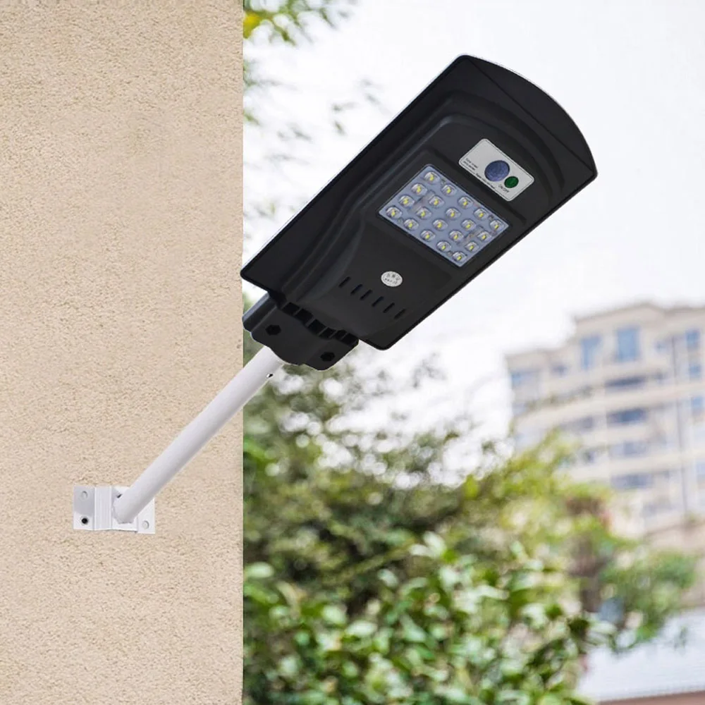 

JIAWEN 20LED 20W Solar Radar Sensor Light Control Wall Street Light Outdoor Wall Lamp Security Spot Lighting Waterproof