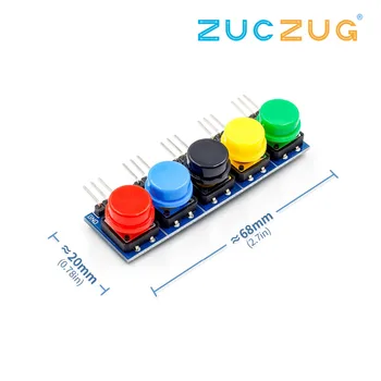 5pcs/set Electronic Building Blocks Big Key Button Module large Button Module Five Key model for Arduino
5pcs/set Electronic Building Blocks Big Key Button Module large Button Module Five Key model for Arduino