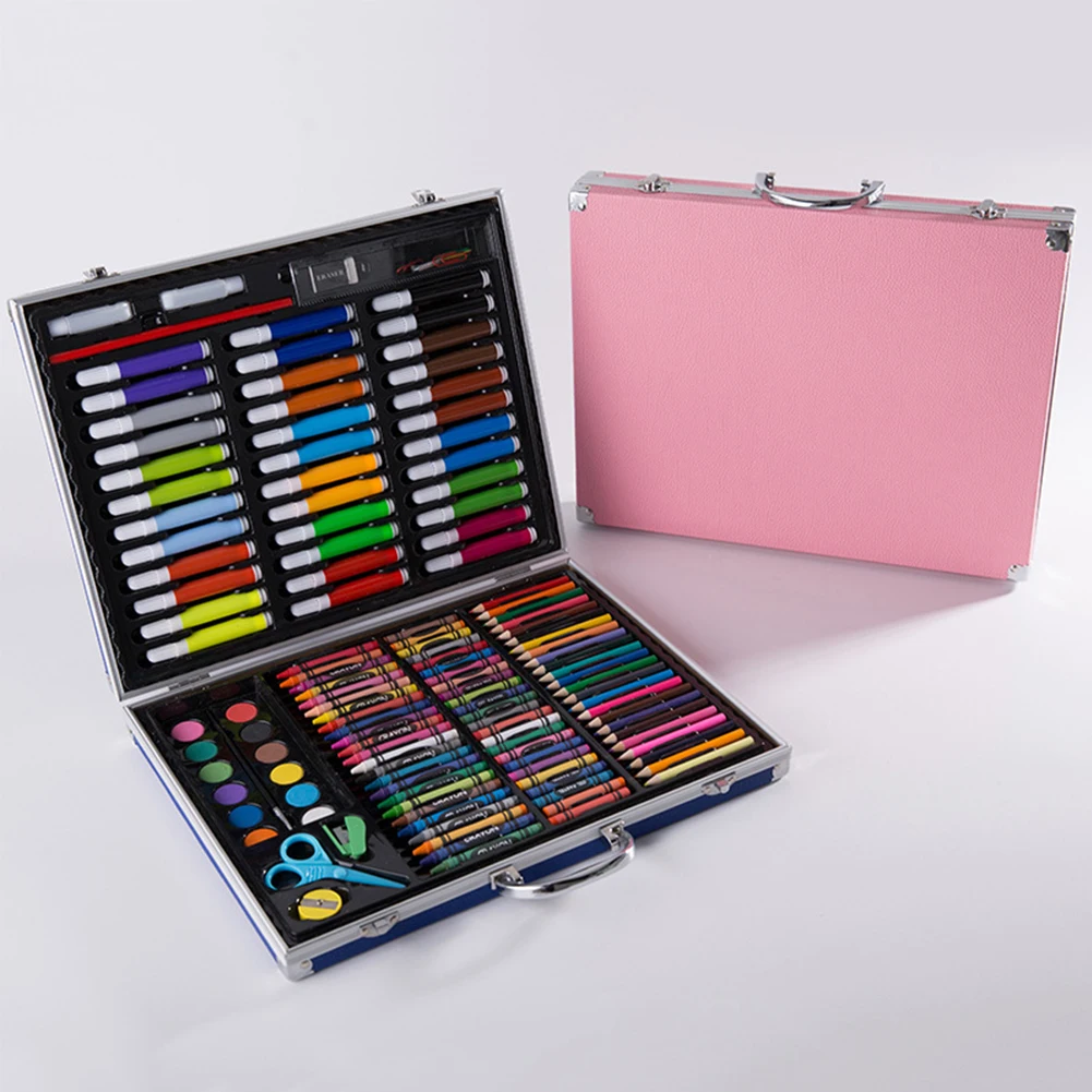 150pcs Drawing Tools Painting Set Student Birthday Gift Watercolor Brush Artist Colored Pencils Aluminum Box Supplies Children
150pcs Drawing Tools Painting Set Student Birthday Gift Watercolor Brush Artist Colored Pencils Aluminum Box Supplies Children