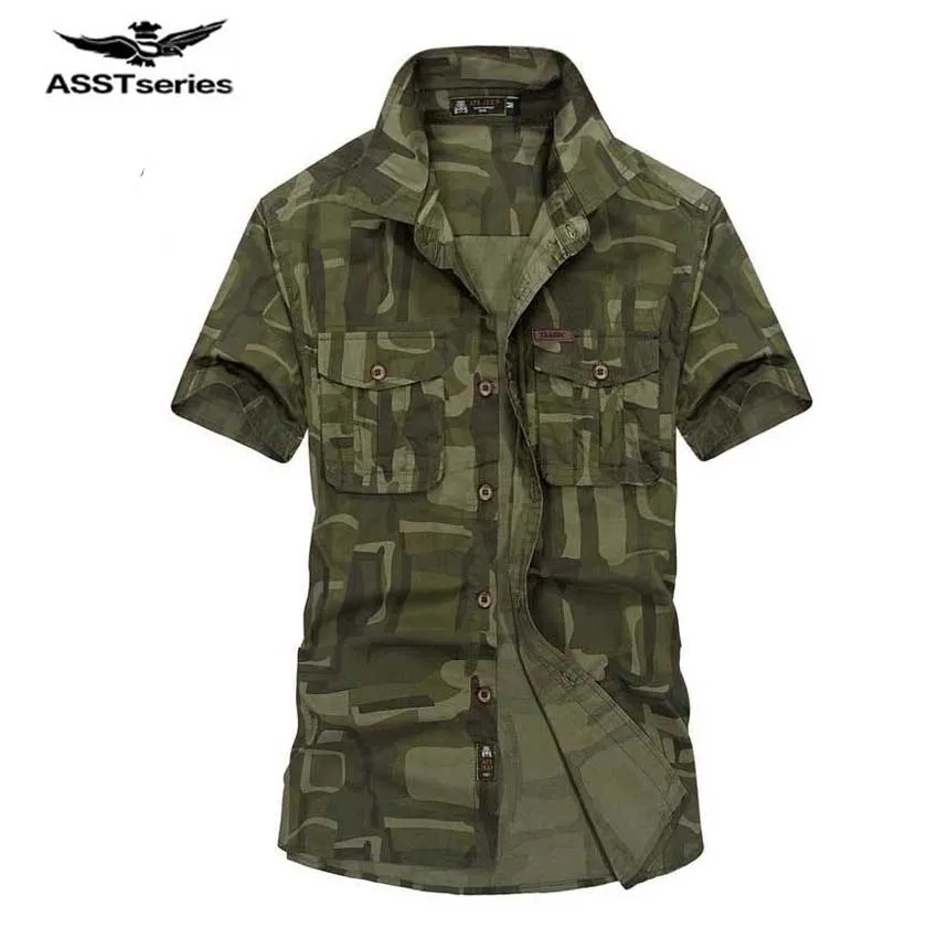 AFS JEEP 2017 NEW Summer Cotton outwear Mens short Sleeve Casual Camouflage Shirt Men shirt Military Tactical Army Clothing 37z
AFS JEEP 2017 NEW Summer Cotton outwear Mens short Sleeve Casual Camouflage Shirt Men shirt Military Tactical Army Clothing 37z