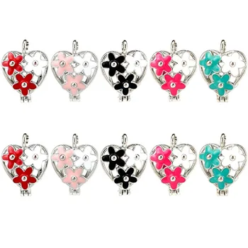 10X Colorful Enamel Christmas Styles Flower Heart Essential Oil Diffuser Locket Pendant DIY Jewelry Making for Oyster Pearl Cage
10X Colorful Enamel Christmas Styles Flower Heart Essential Oil Diffuser Locket Pendant DIY Jewelry Making for Oyster Pearl Cage