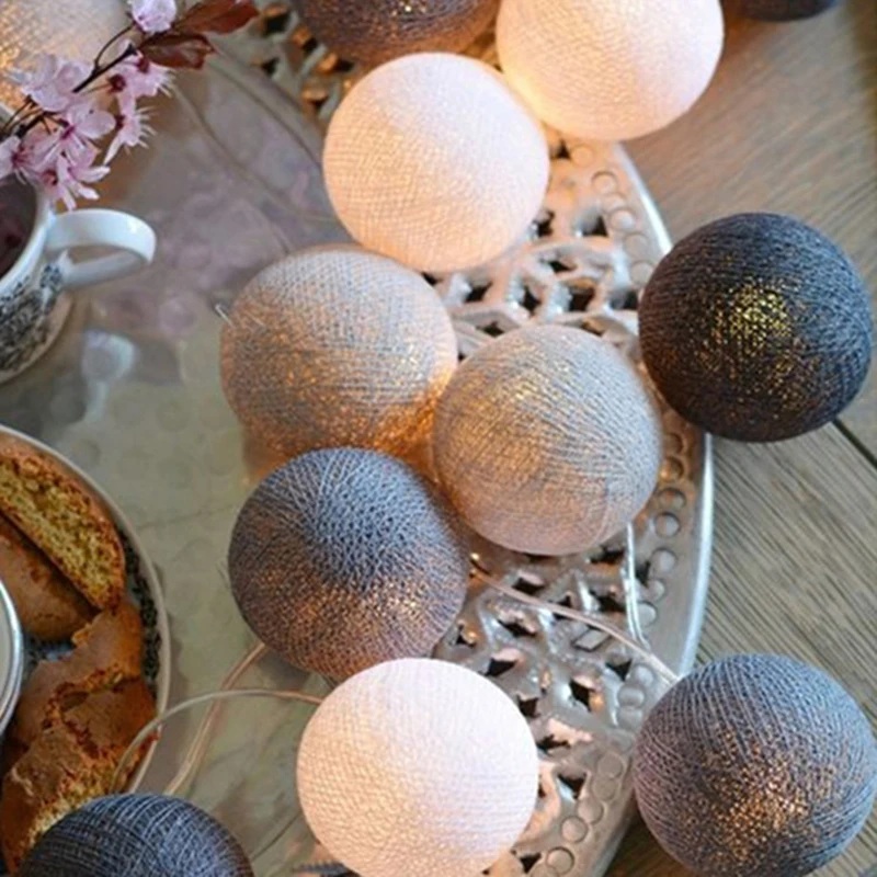 Cotton Ball Decorative String Light For Party Thai Handmade DIY Thread 20 Balls String Lamp For Home Party Xmas Decoration
Cotton Ball Decorative String Light For Party Thai Handmade DIY Thread 20 Balls String Lamp For Home Party Xmas Decoration