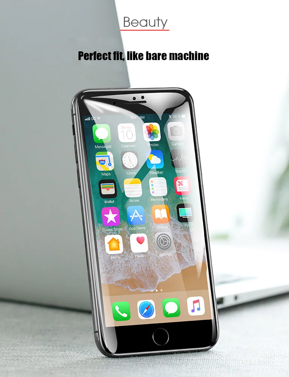 MOUSEMI 9H Ultra-Thin Tempered Glass For iPhone 8 7 6 6s Plus 6D Full Cover Screen Protector Protective Film For iPhone X 7 8 6s (6)