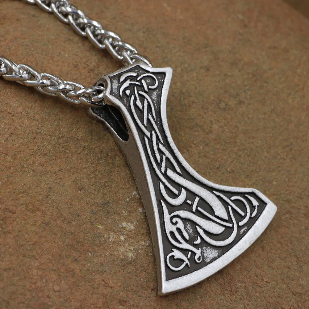 Фото Ручная работа в стиле легендарных викингов Mammen топор амулет подвеска ожерелье