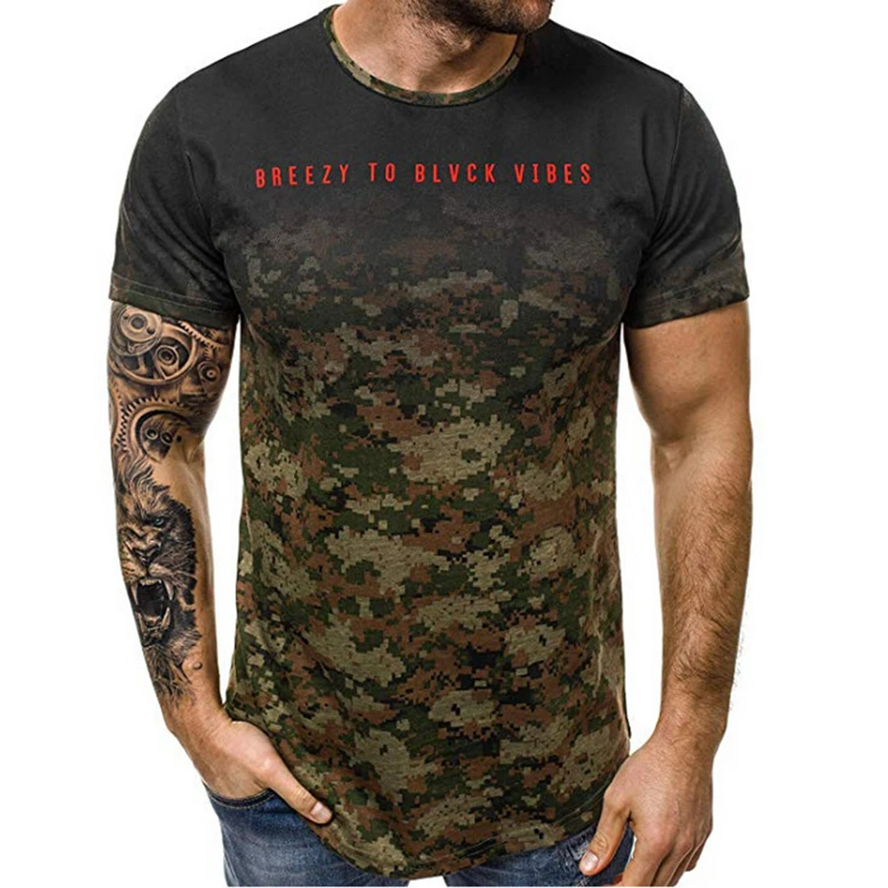 Men's Summer Leisure O Neck Short Sleeve Camoufalge Cotton T-Shirt Bodybuilding Tops Slim Tee Fashion Male Clothing New 2019 D40
Men's Summer Leisure O Neck Short Sleeve Camoufalge Cotton T-Shirt Bodybuilding Tops Slim Tee Fashion Male Clothing New 2019 D40