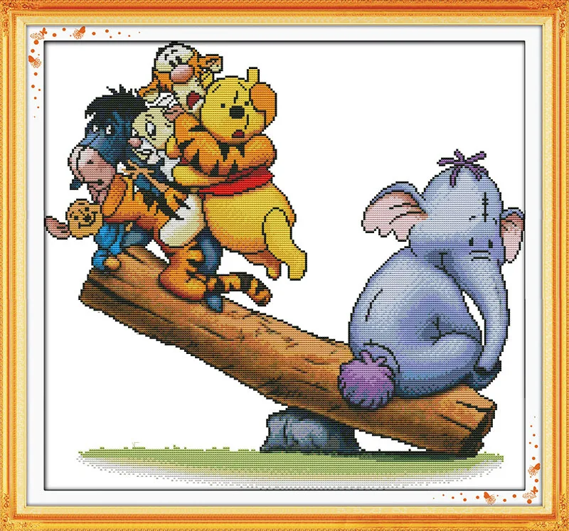 Happy Winnie the Pooh Printed Canvas DMC Counted Cross Stitch Kits printed Cross-stitch set Embroidery Needlework
Happy Winnie the Pooh Printed Canvas DMC Counted Cross Stitch Kits printed Cross-stitch set Embroidery Needlework