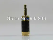 ACROLINK CF-3.5 24K Gold 3.5mm Stereo Jack Male Carbon Straight Adapter diameter 7mm for diy Headphone plug