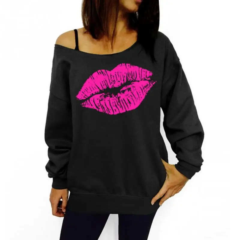 Red White Lip Offset Print Womens Sweatshirts Hoodies Fleece Sweatshirts Off Shoulder Long Sleeve Edge Pullovers Hoodies 2019
Red White Lip Offset Print Womens Sweatshirts Hoodies Fleece Sweatshirts Off Shoulder Long Sleeve Edge Pullovers Hoodies 2019