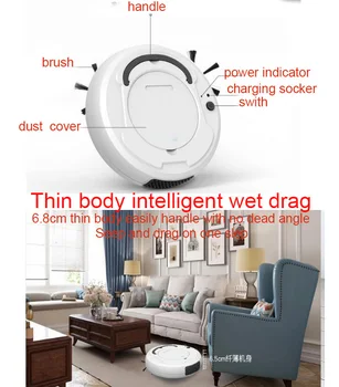 1800Pa Multifunctional Smart Floor Cleaner,3-In-1 Auto Rechargeable Smart Sweeping Robot Dry Wet Sweeping Vacuum Cleaner
1800Pa Multifunctional Smart Floor Cleaner,3-In-1 Auto Rechargeable Smart Sweeping Robot Dry Wet Sweeping Vacuum Cleaner