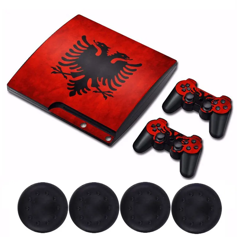 Фото Албания Национальный флаг винил Наклейки наклейка 2 xgamepad Skins + 4x силиконовых