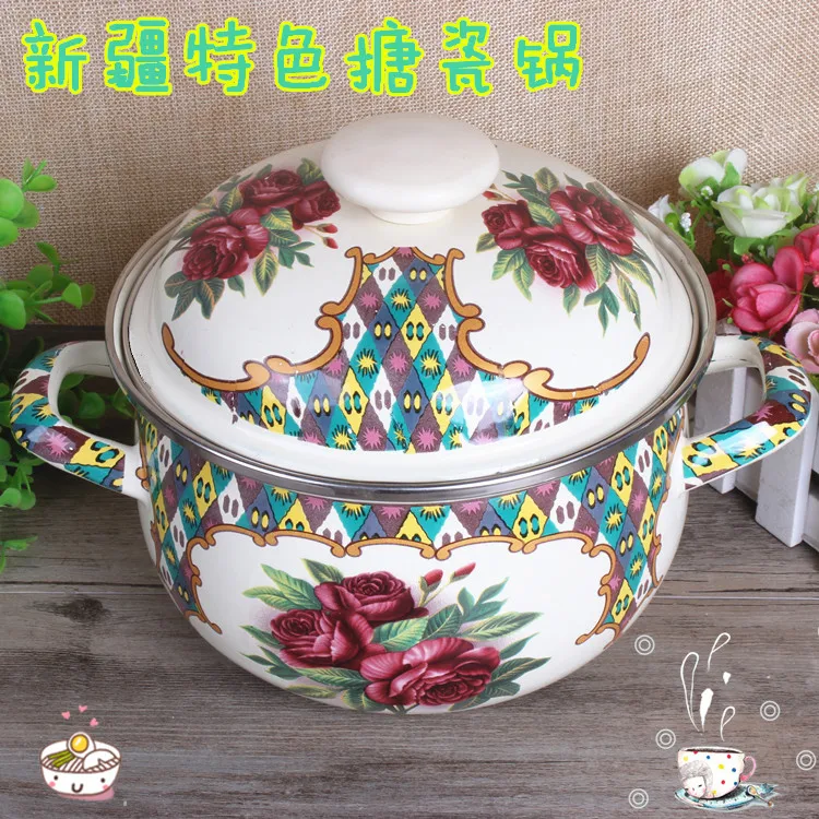 Халяль в стиле Синьцзяна, ресторан с крышкой, утолщенная эмалированная сковорода с ручной росписью, исламские характеристики, посуда, горшок
Халяль в стиле Синьцзяна, ресторан с крышкой, утолщенная эмалированная сковорода с ручной росписью, исламские характеристики, посуда, горшок