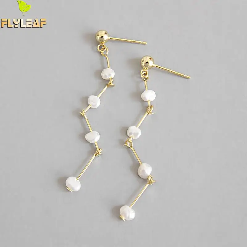 Flyleaf 925 Sterling Silver Earrings For Women Irregular Pearl Temperament Femme Simple Dangle Drop Earings Fashion Jewelry Gold
Flyleaf 925 Sterling Silver Earrings For Women Irregular Pearl Temperament Femme Simple Dangle Drop Earings Fashion Jewelry Gold