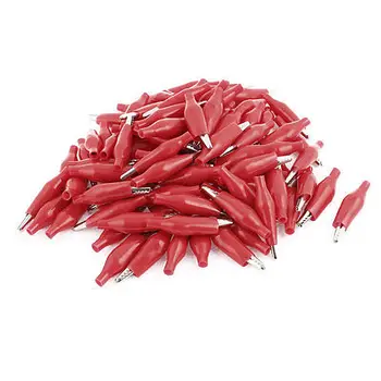 Red Electrical Cable Alligator Clips Crocodile Clamps Test Insulated Clip 100Pcs 34mm Metal Length
Red Electrical Cable Alligator Clips Crocodile Clamps Test Insulated Clip 100Pcs 34mm Metal Length