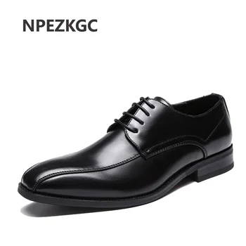 NPEZKGC Brand Genuine Leather Men Business Wedding Dress Shoes Lace Up Breathable Oxfords Shoes Pointed Toe Zapatos Hombre
NPEZKGC Brand Genuine Leather Men Business Wedding Dress Shoes Lace Up Breathable Oxfords Shoes Pointed Toe Zapatos Hombre